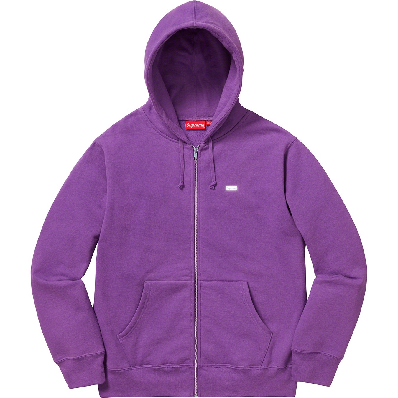 Reflective Small Box Zip Up Sweatshirt view 2